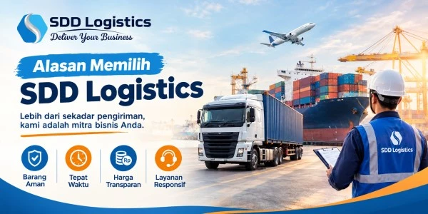 Alasan memilih SDD Logistics sebagai mitra pengiriman barang