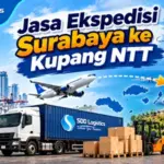 Surabaya to Kupang Logistics Route