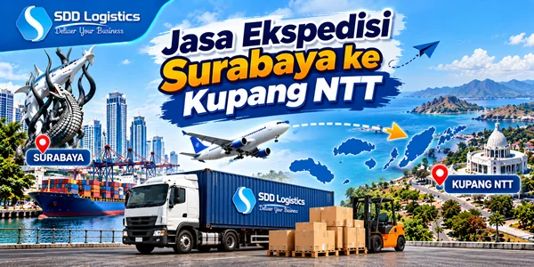 Surabaya to Kupang Logistics Route